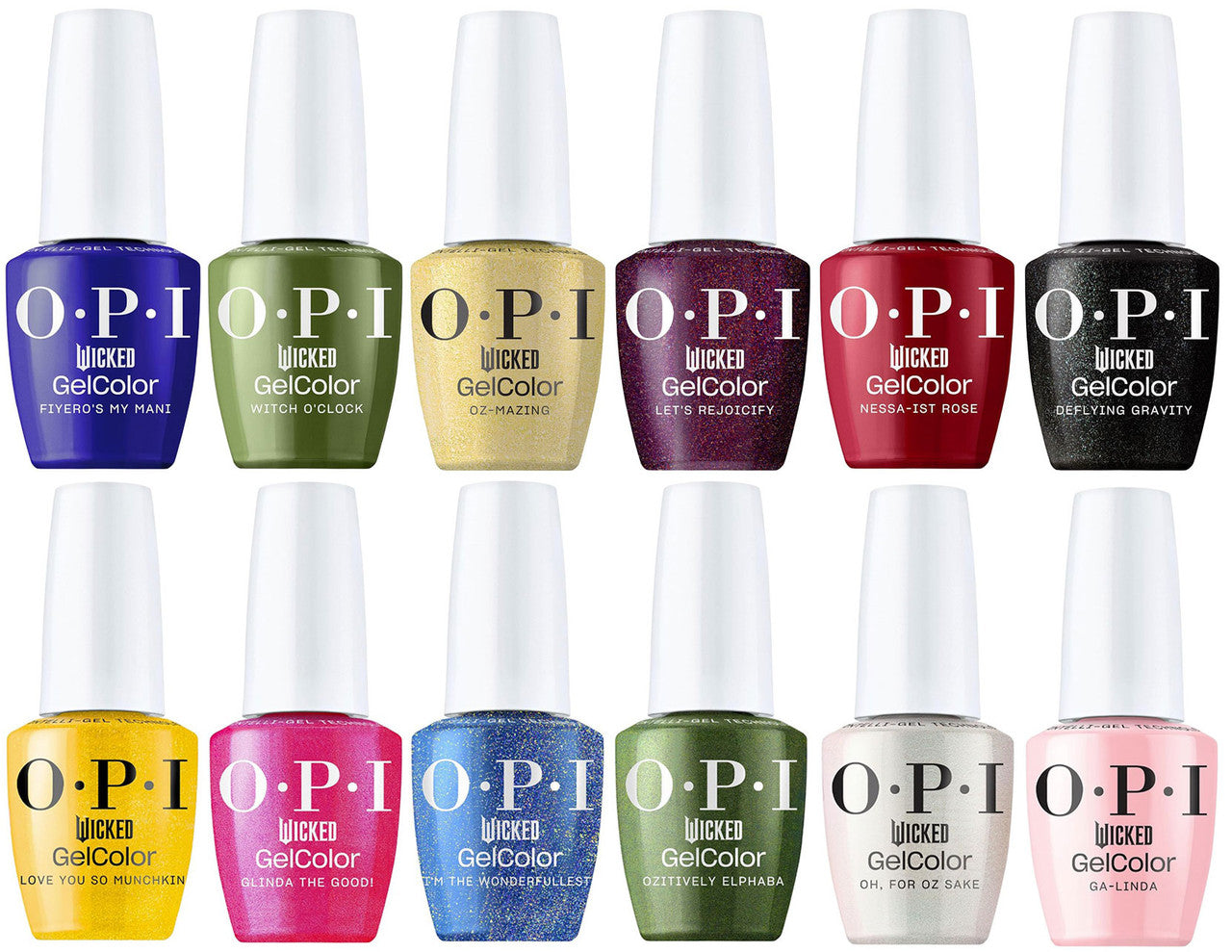 Bộ sưu tập OPI GelColor Intelli-Gel Wicked Holiday 2024, bao gồm cả lớp nền và lớp trên