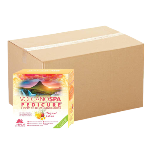 La Palm Volcano Deluxe Pedicure 5 bước - Hương cam nhiệt đới - Hộp 36