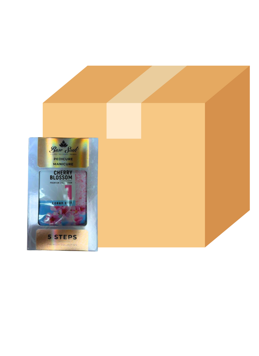 NuRevolution Deluxe 5 bước chăm sóc móng chân - Hoa anh đào - Hộp 50