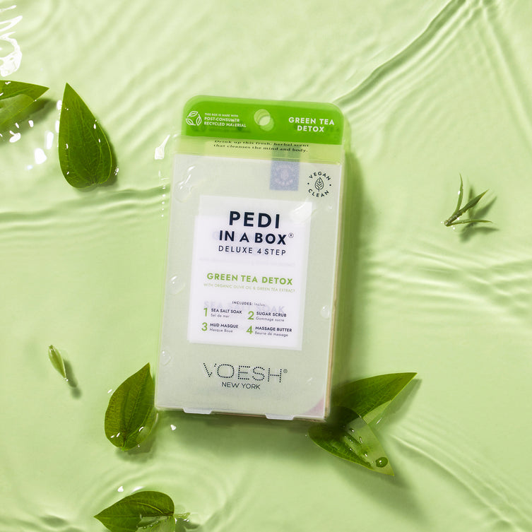 Voesh Deluxe Pedicure 4 bước - Trà xanh - Hộp 50 cái