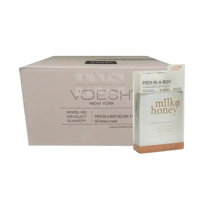 VOESH Deluxe Pedicure 6 bước - Sữa & Mật ong - Hộp 30