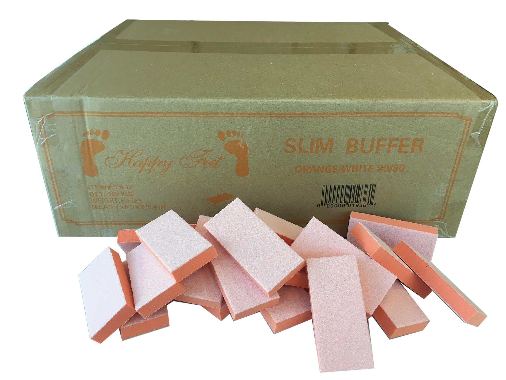 Đệm lót Happy Feet Slim màu cam trắng 80/80