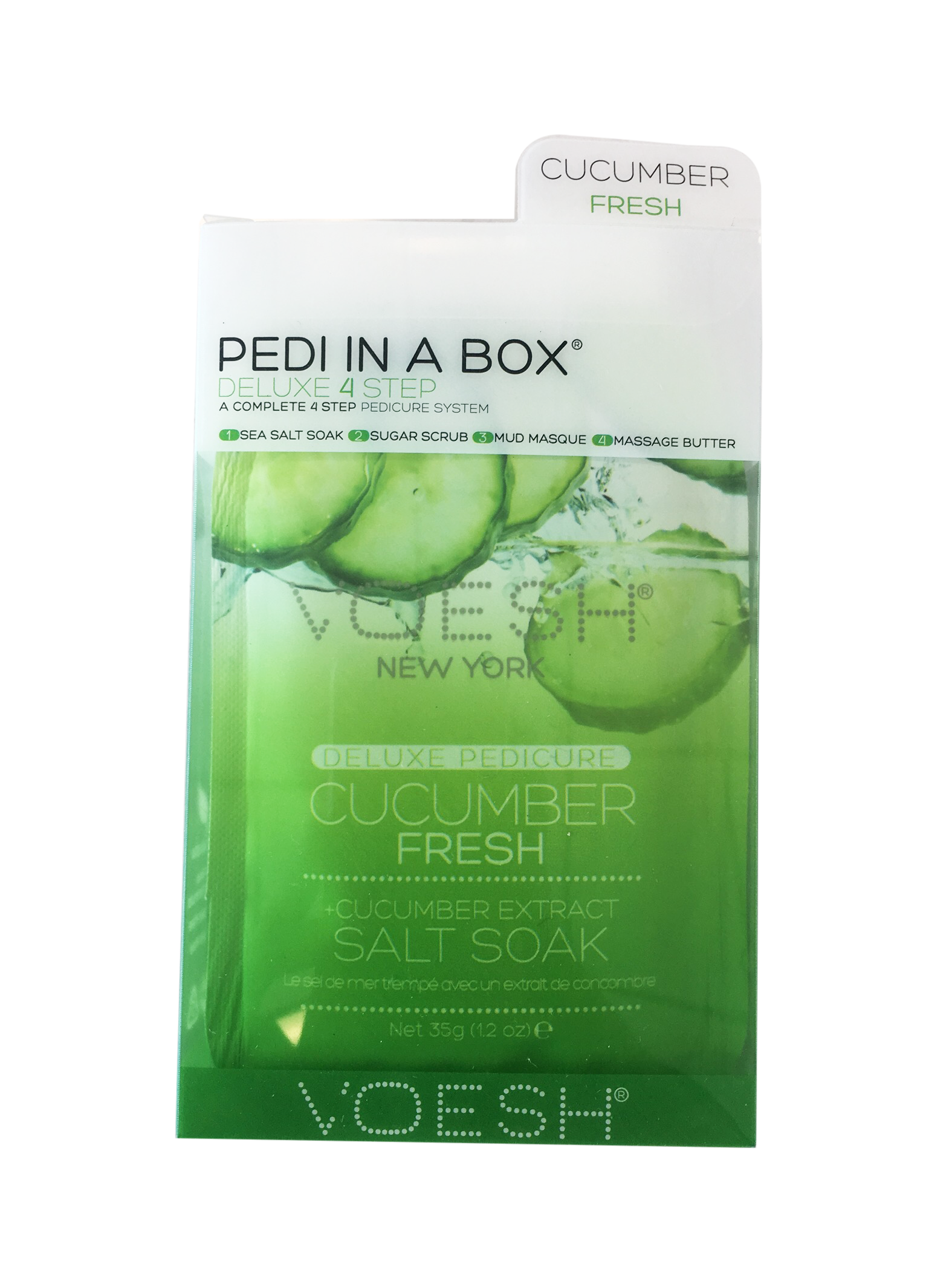 VOESH Deluxe Pedicure 4 bước - Dưa chuột - Hộp 50 cái