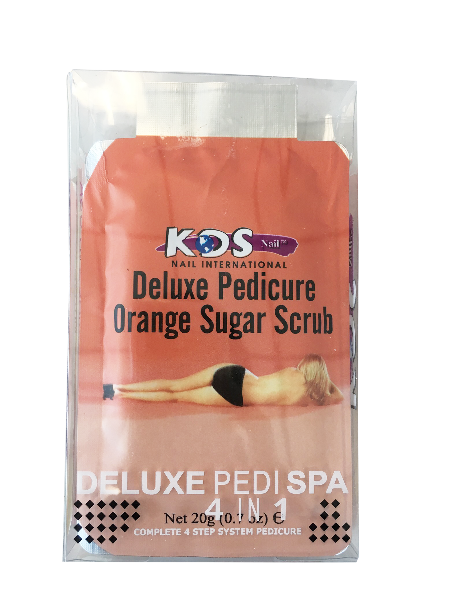 KDS Deluxe Pedicure 4 bước - Màu cam - Hộp 88