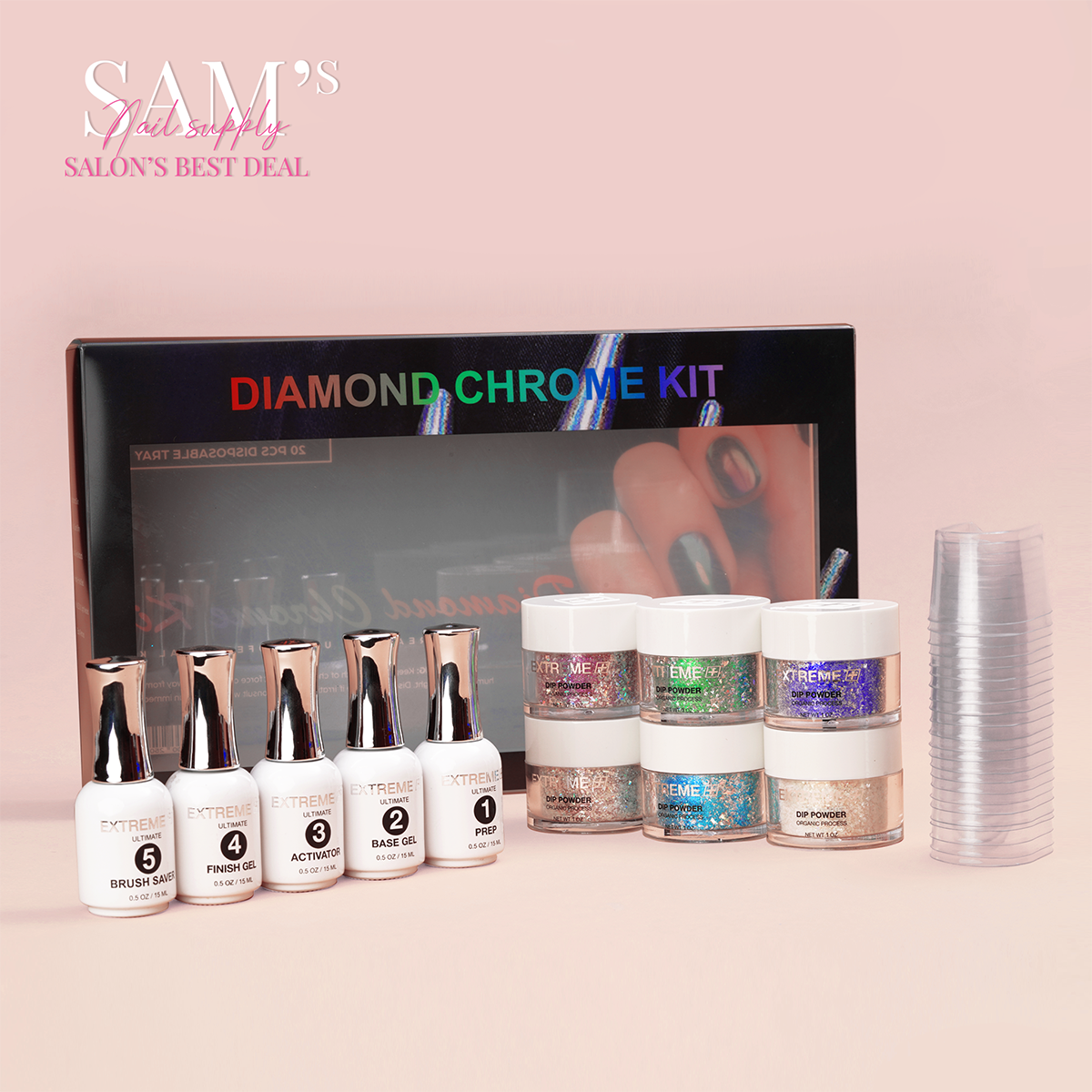 Bộ bột nhúng kim cương EXTREME+ Chrome