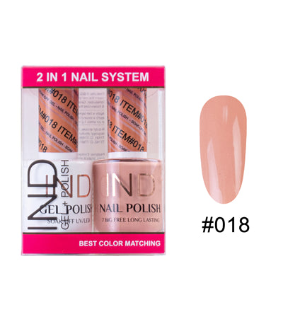 Bộ Gel Sơn Móng Tay IND & Sơn Mài Phối Màu - #18