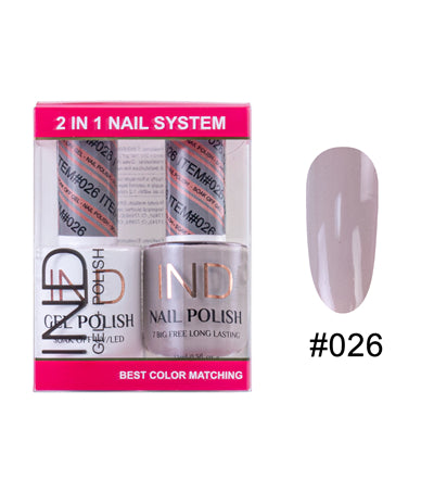 Bộ Gel Sơn Móng Tay IND & Sơn Mài Phối Màu - #26