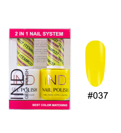 Bộ Gel Sơn Móng Tay IND & Sơn Mài Phối Màu - #37