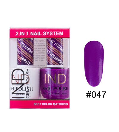 Bộ Gel Sơn Móng Tay IND & Sơn Mài Phối Màu - #47