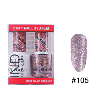 Bộ Gel Sơn Móng Tay IND & Sơn Mài Phối Màu - #105