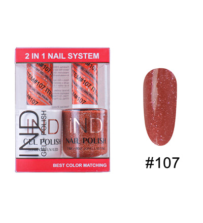 Bộ Gel Sơn Móng Tay IND & Sơn Mài Phối Màu - #107