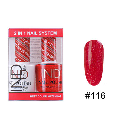 Bộ Gel Sơn Móng Tay IND & Sơn Mài Phối Màu - #116
