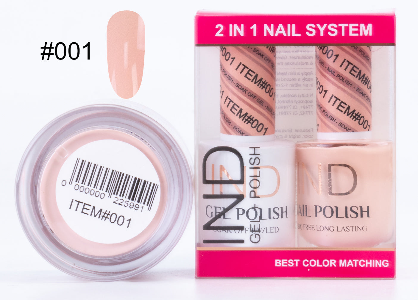 Bộ Gel Sơn Móng Tay IND & Sơn Mài Phối Màu - #01