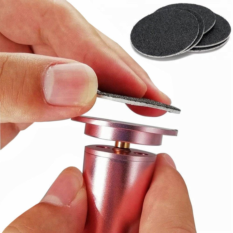 Bộ 60 Thay Thế Giấy Nhám Đĩa Đánh Bóng Thủ Công Hoặc Điện Callus Tẩy Dụng Cụ Làm Chân Thường Thô 100 & 80 Nhám