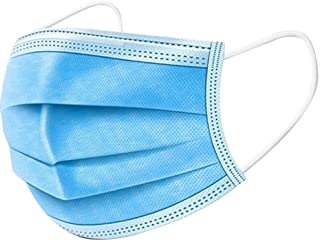 30 chiếc khẩu trang vải không dệt dùng một lần màu xanh lam 3 lớp