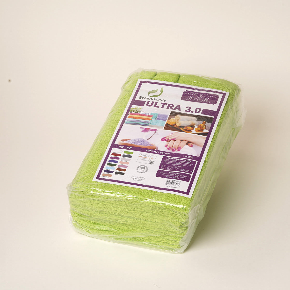 Khăn Tay Cotton GreenBeauty Ultra 3.0 16 x 27 in (1 Chục)