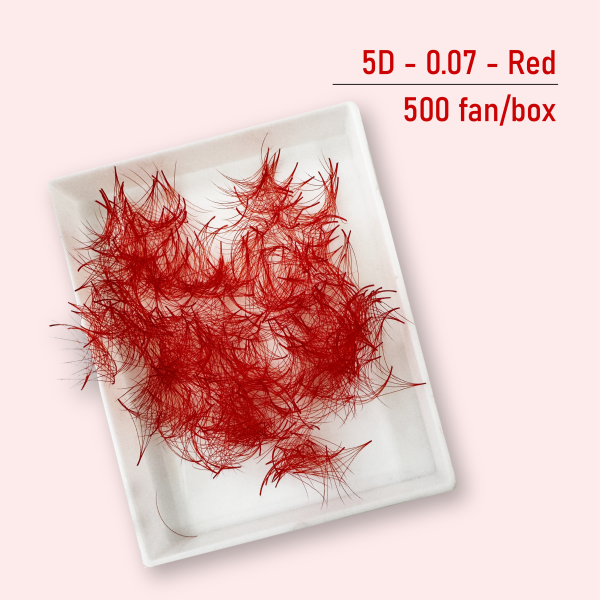 5D 0.07 - Màu đỏ - CC - 13mm