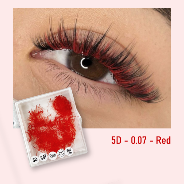 5D 0.07 - Màu đỏ - CC - 13mm