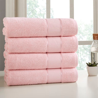 Khăn tắm cotton 100% Extreme+ - Hồng 16x29 - Gói 12 chiếc (3 pound)