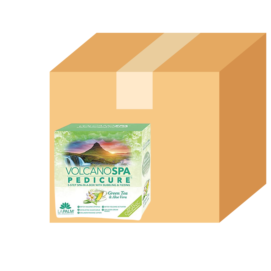 La Palm Volcano Deluxe Pedicure 5 bước - Trà xanh - Hộp 36