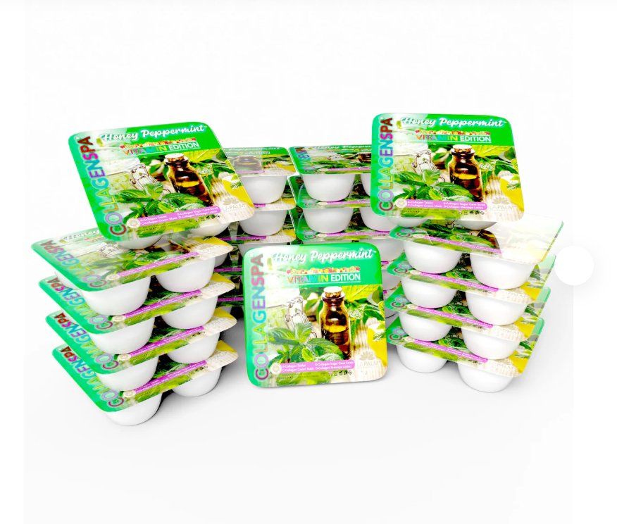Khay chăm sóc móng chân 4 bước La Palm CollagenSpa - Hương mật ong bạc hà nguyên chất - Hộp 4 hộp