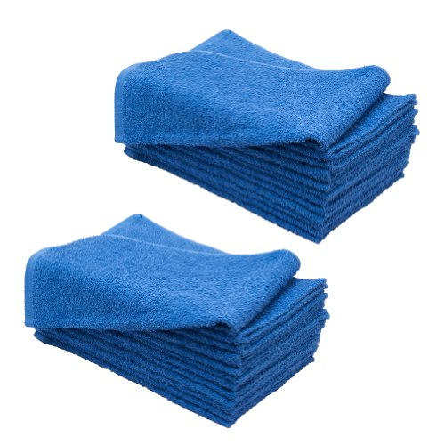 Khăn tắm cotton 100% Extreme+ - Xanh hoàng gia 16x29 - Gói 12 chiếc (3 pound)