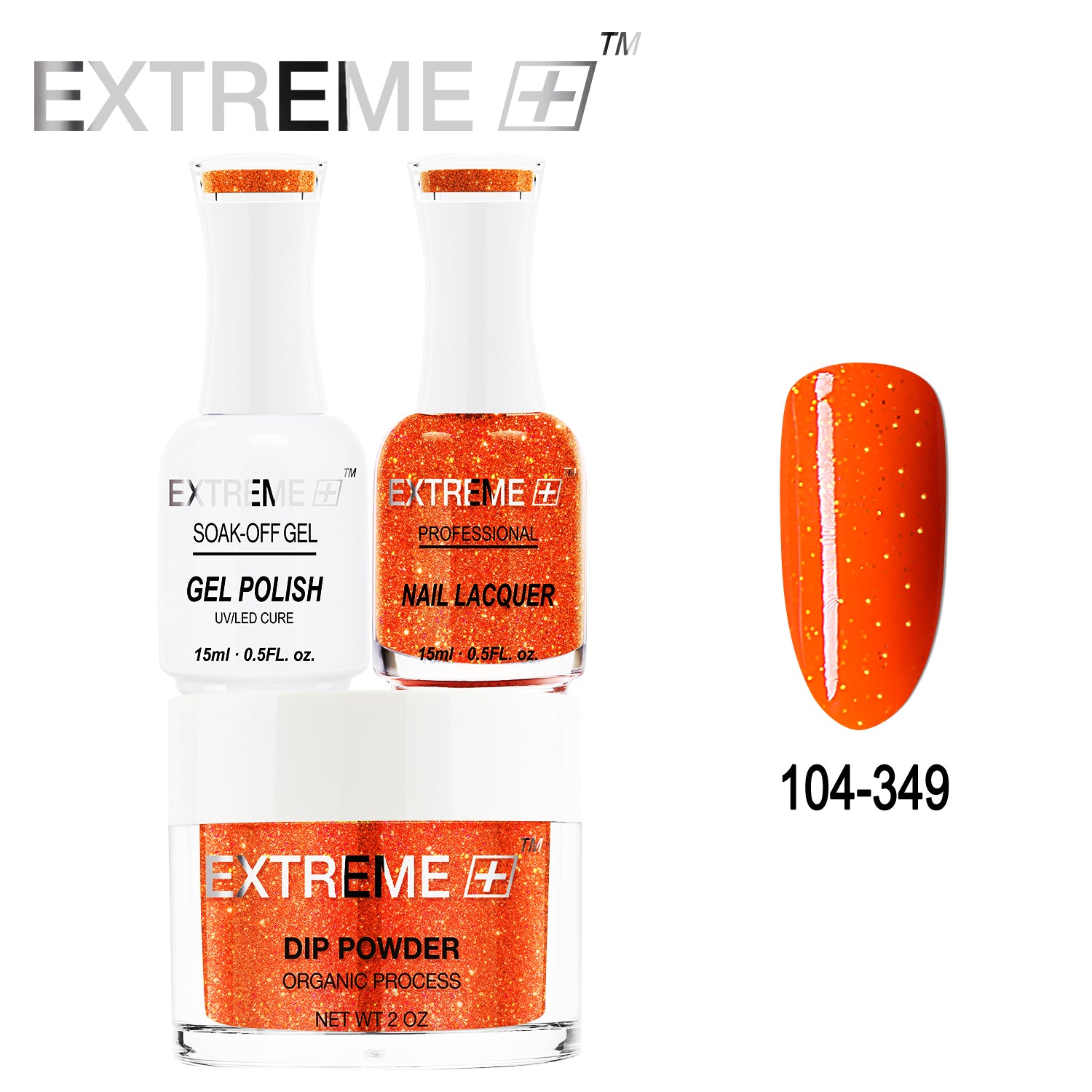 Bộ combo 3 trong 1 tất cả của EXTREME+ - Bột nhúng, sơn gel và sơn móng tay #104