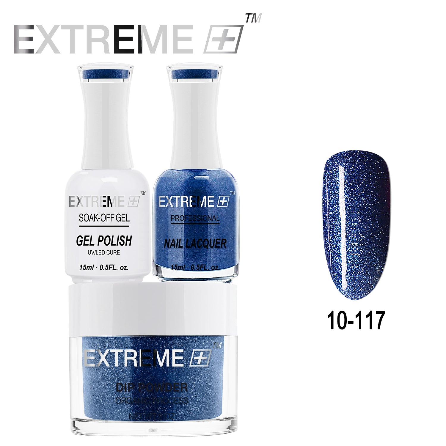 Bộ combo 3 trong 1 tất cả của EXTREME+ - Bột nhúng, sơn gel và sơn móng tay #010