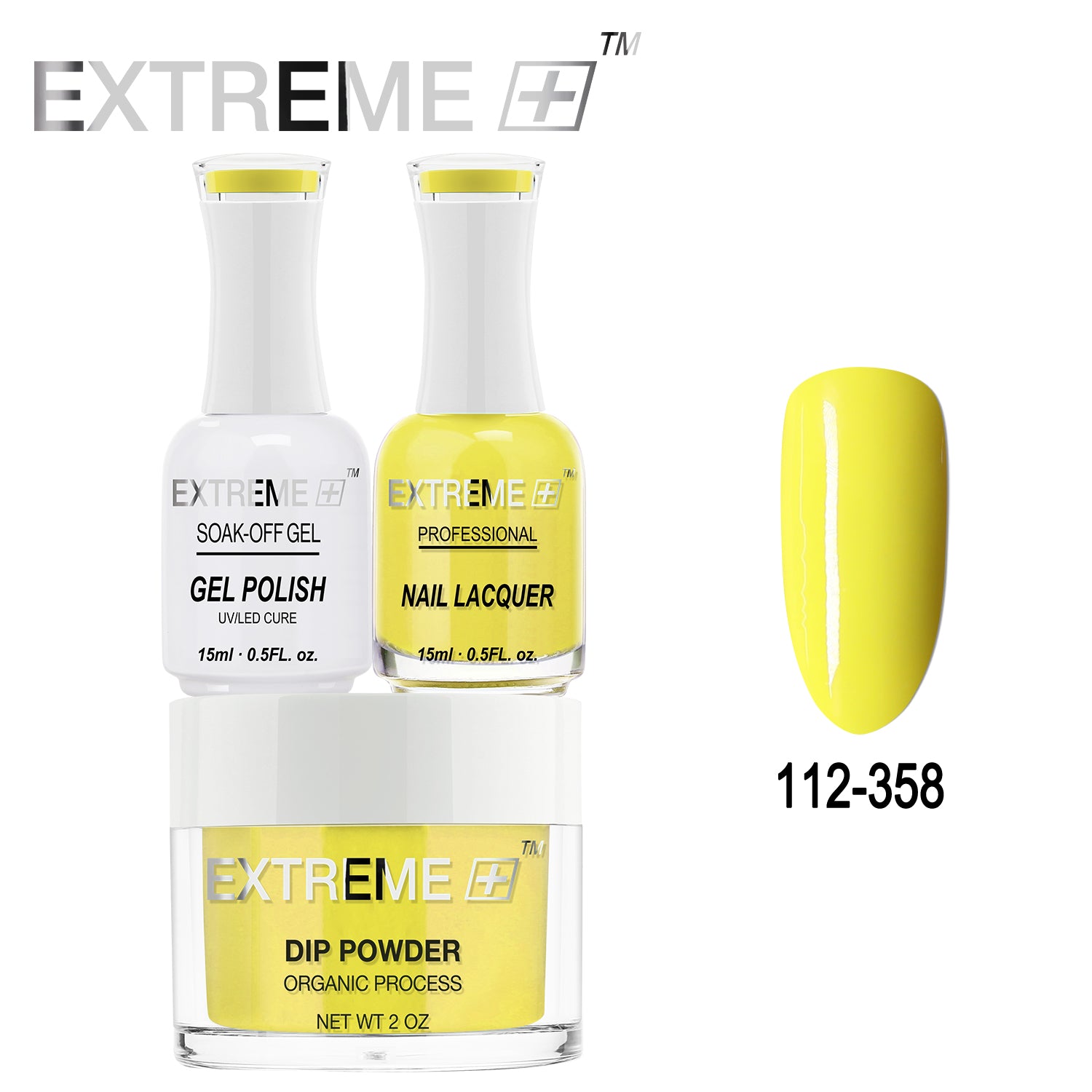 Bộ combo 3 trong 1 tất cả của EXTREME+ - Bột nhúng, sơn gel và sơn móng tay #112