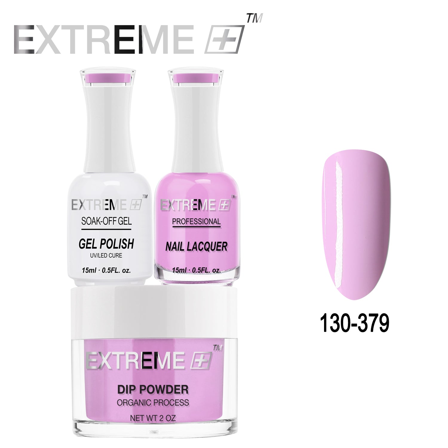 Bộ combo 3 trong 1 tất cả của EXTREME+ - Bột nhúng, sơn gel và sơn móng tay #130