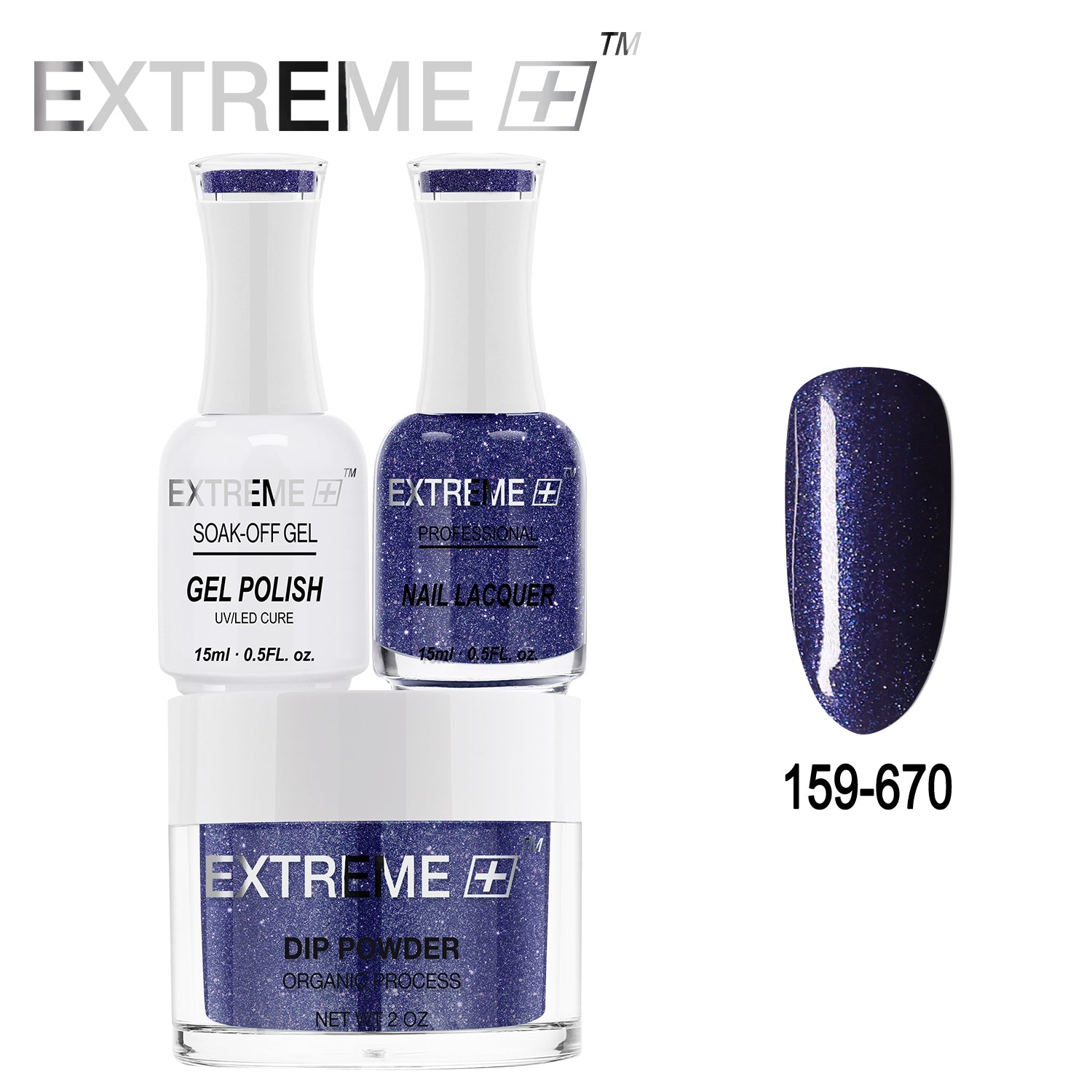 Bộ Combo 3 trong 1 EXTREME+ All-in-One - Bột Nhúng, Sơn Gel và Sơn Móng #159