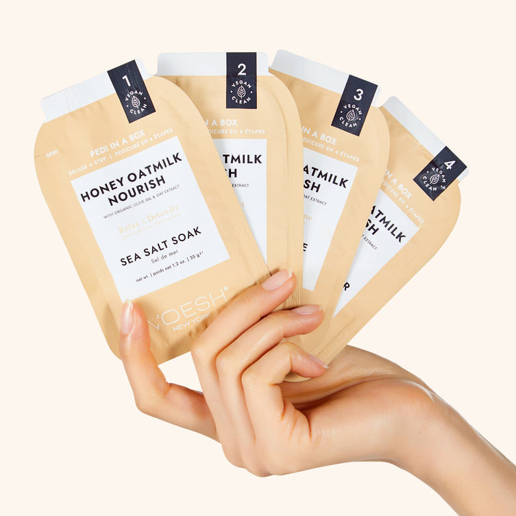 VOESH Deluxe Pedicure 4 bước - Honey Oatmilk Nourish - Hộp 50 cái