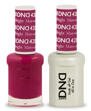 DND - Gel &amp; Lacquer #420 Bright Maroon