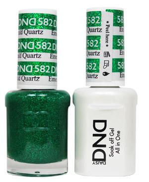 DND - Gel &amp; Sơn mài # 582 ngọc lục bảo Thạch anh