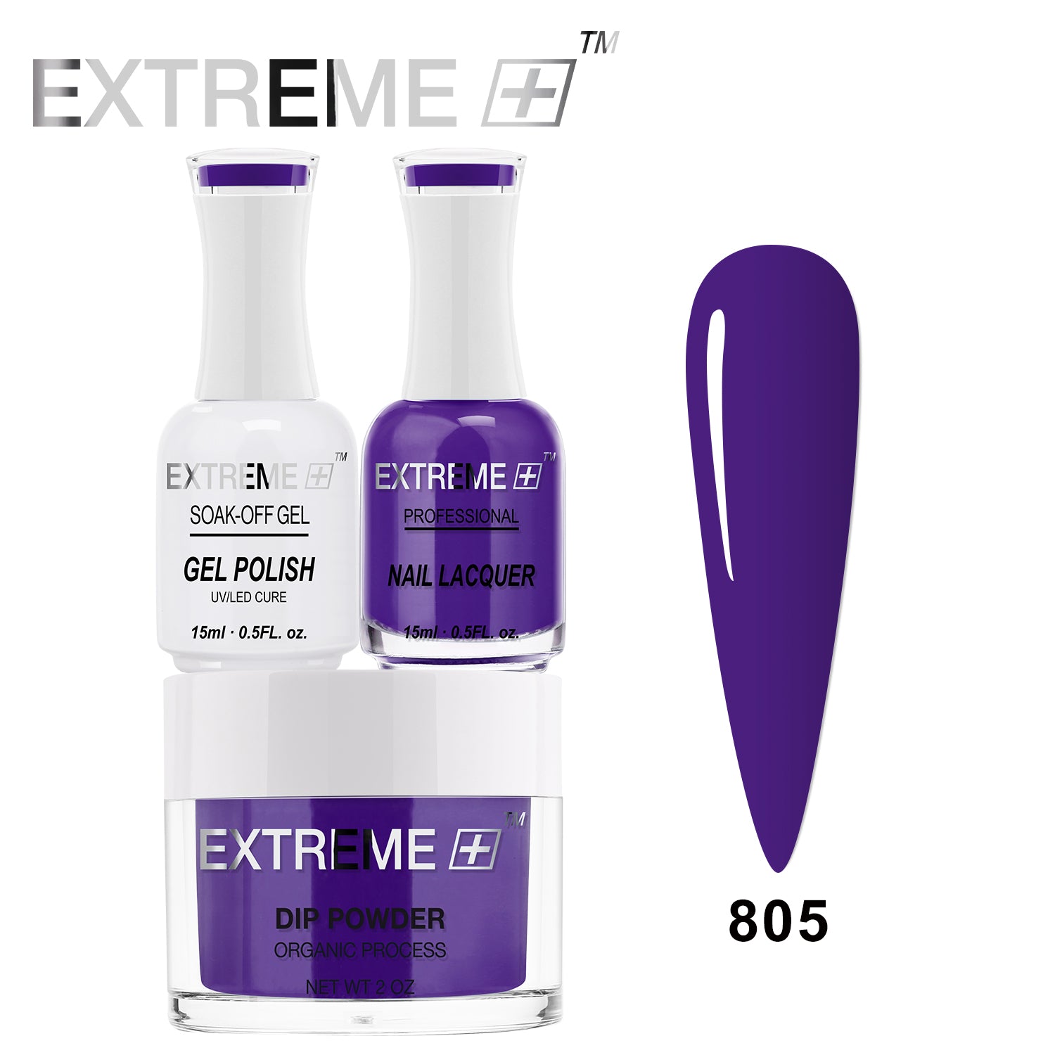 Bộ Combo EXTREME+ 3 trong 1 - Gel, Sơn mài &amp; Nhúng - #805