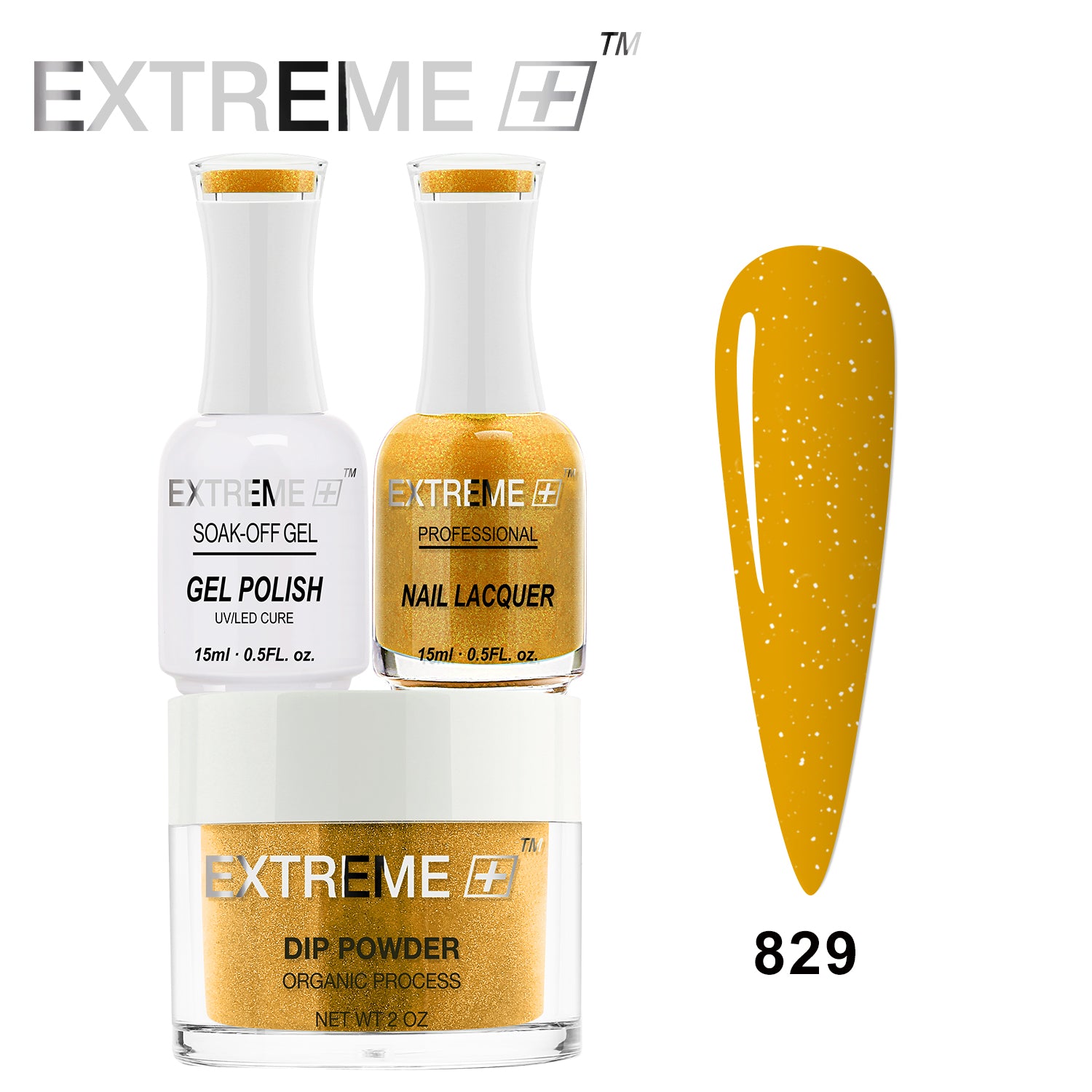 Bộ Combo EXTREME+ 3 trong 1 - Gel, Sơn mài &amp; Nhúng - #829