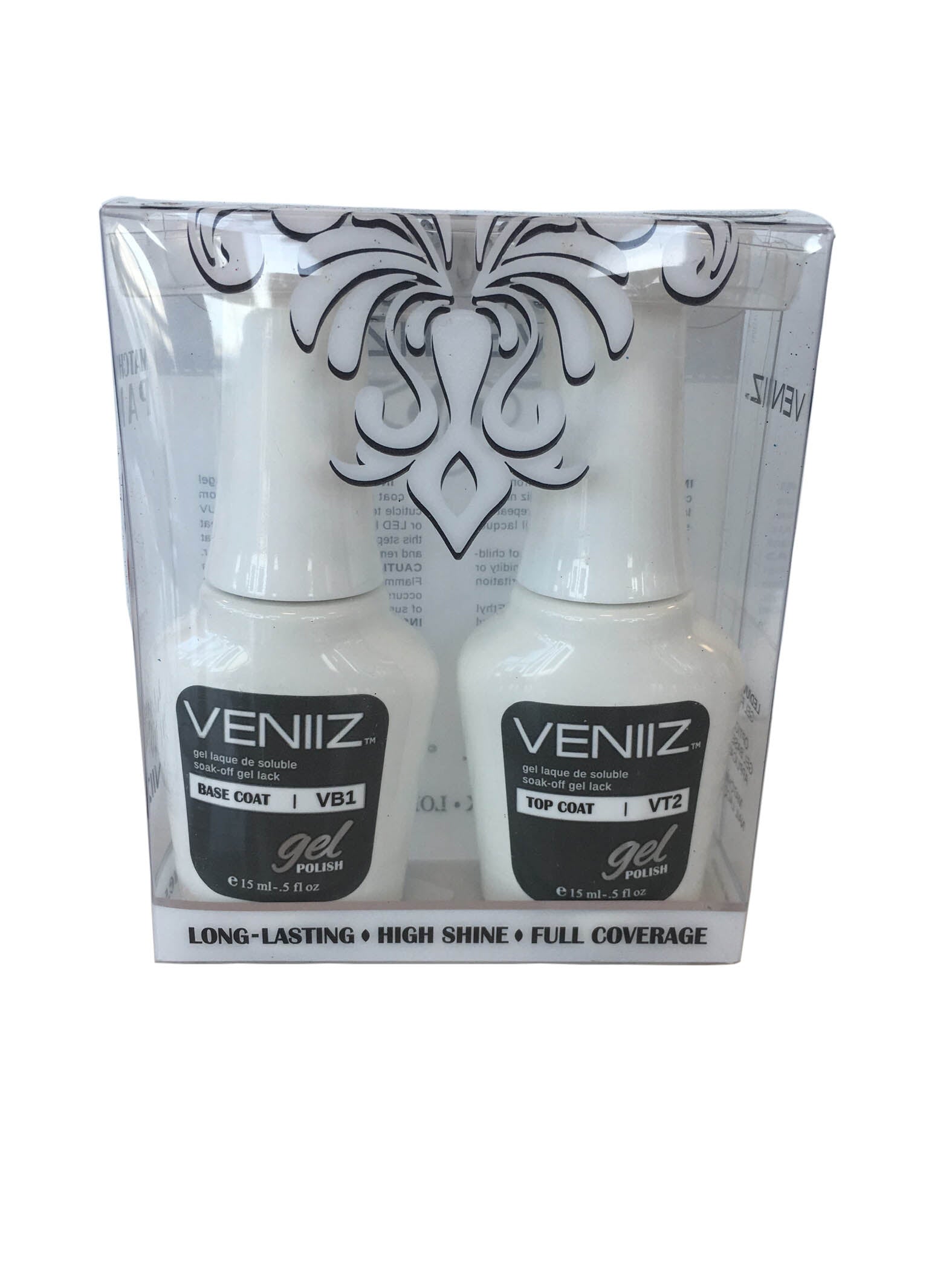 Veniiz Match UV Gel Polish VB1VT2 Base &amp; Top Coat