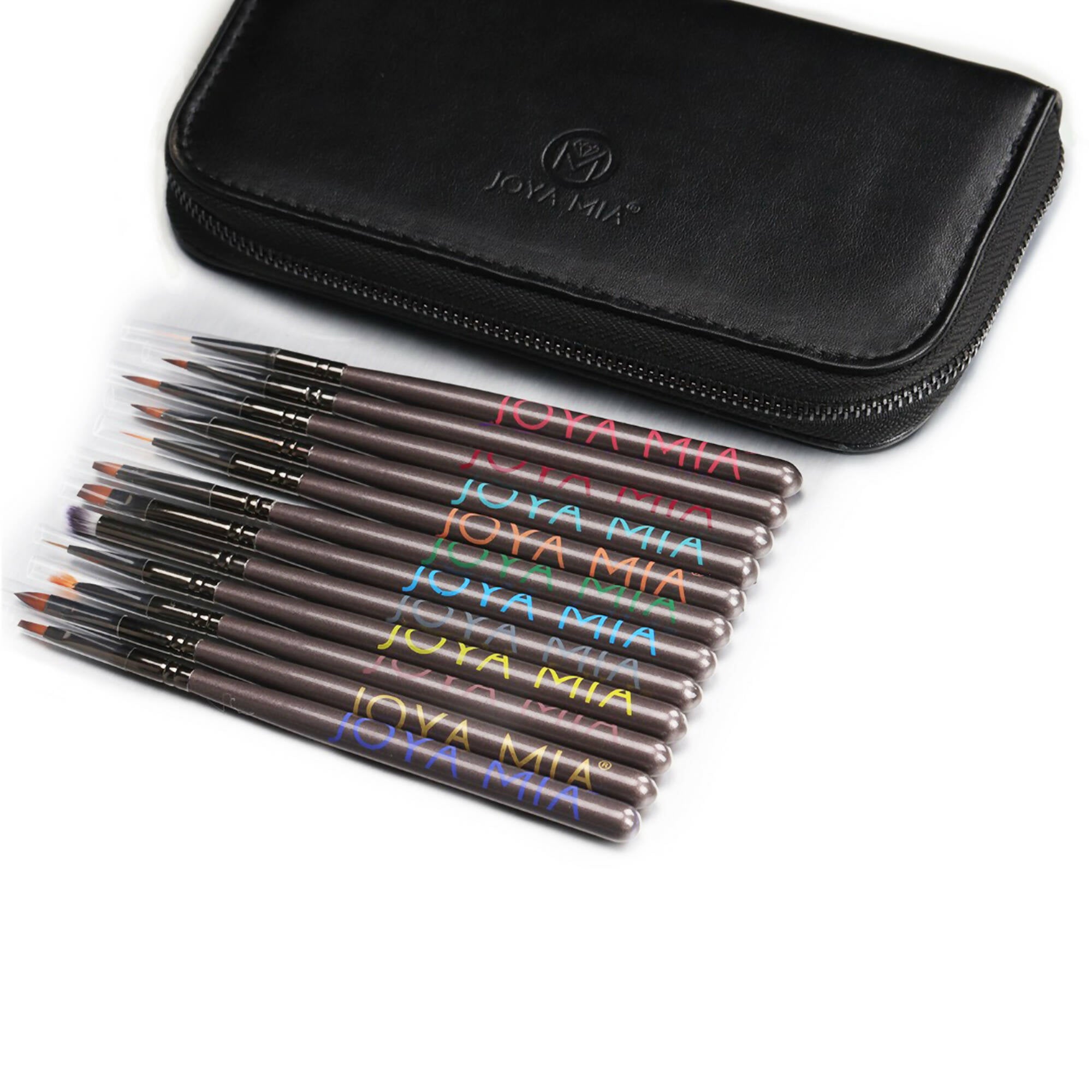 Joya Mia Professional 100% Kolinsky Nail Art Brush Set of 12 Brushes