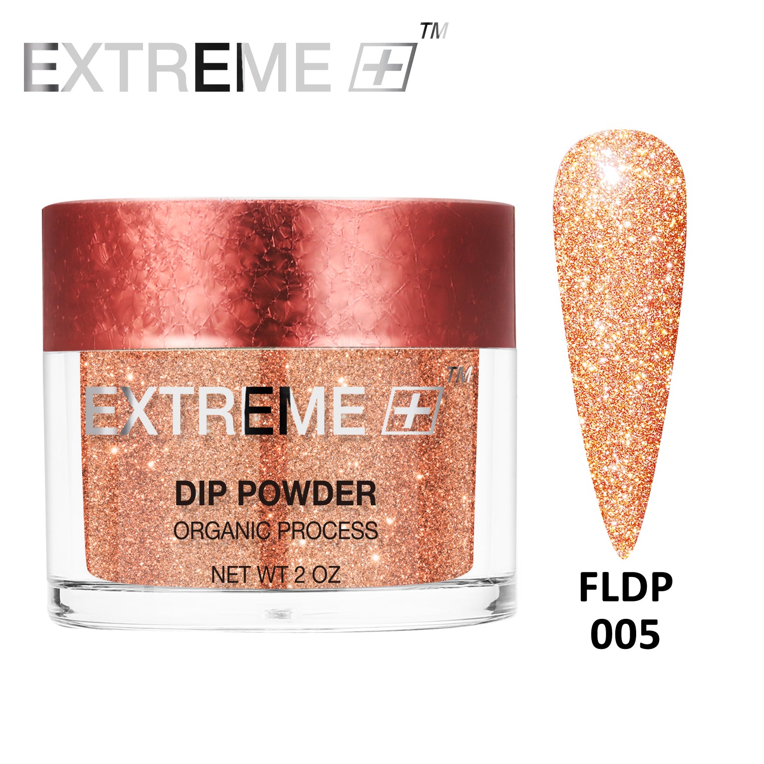 EXTREME+ Đèn pin trên Bột Nhúng Lấp Lánh Phản Quang Cho Móng - #005 Caramel