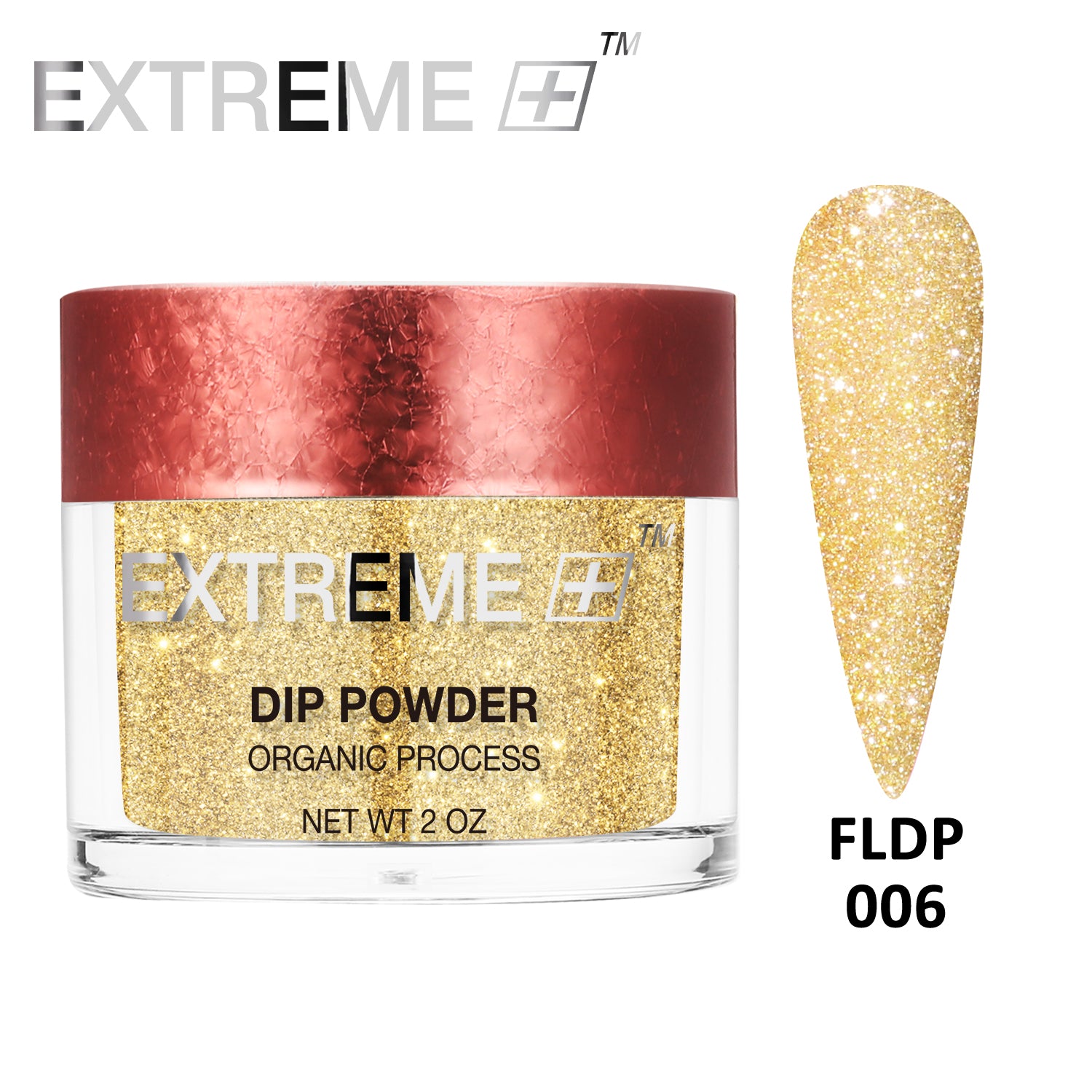 EXTREME+ Đèn Pin trên Nail Bột Nhúng Lấp Lánh Phản Chiếu - #006 Bronzer