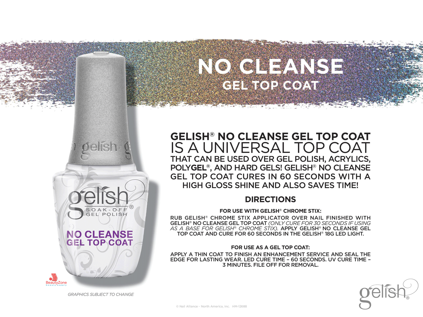 Harmony Gelish - No Cleanse Gel Top Coat 0,5 oz