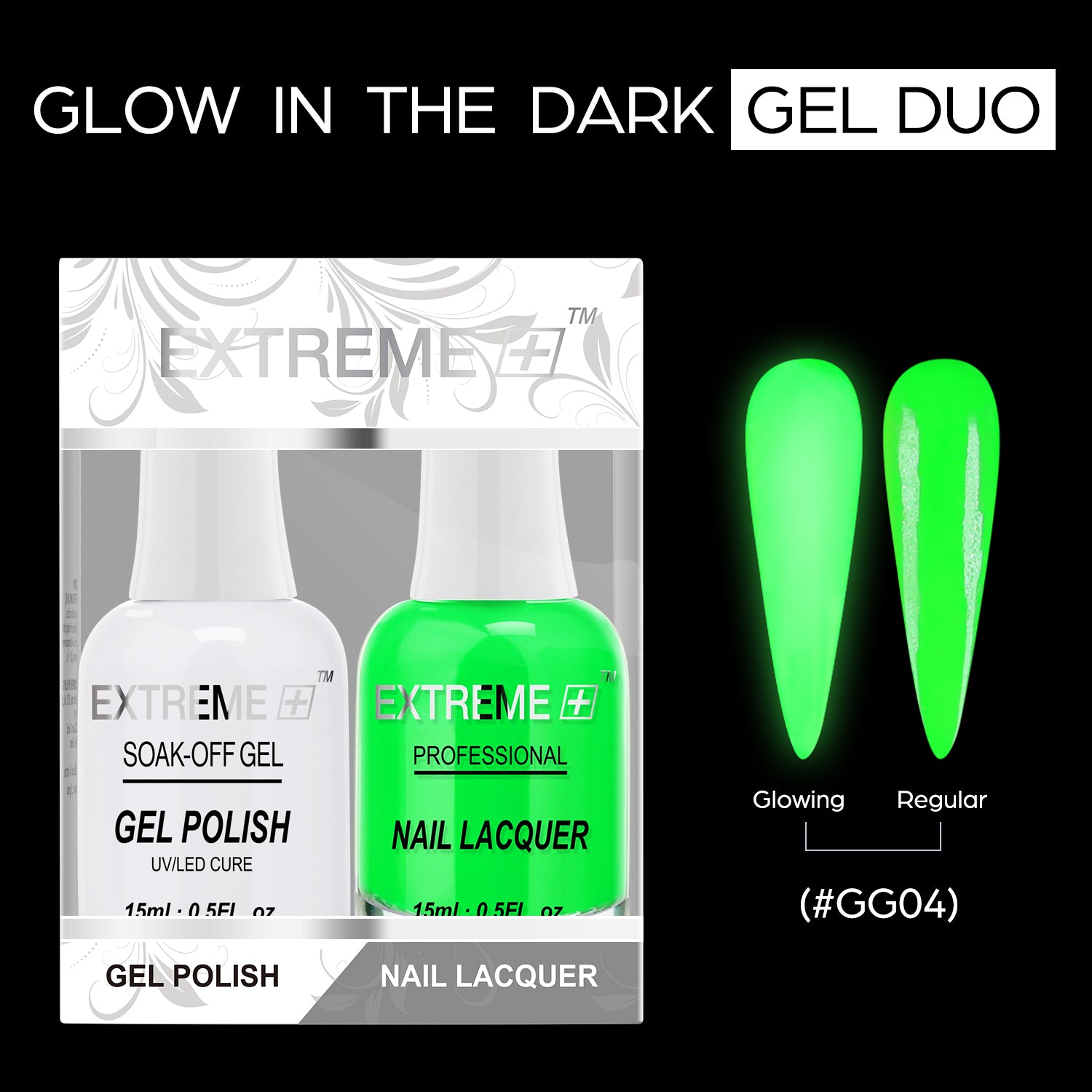 EXTREME+ Glow in the Dark Gel Matching Lacquer - #004