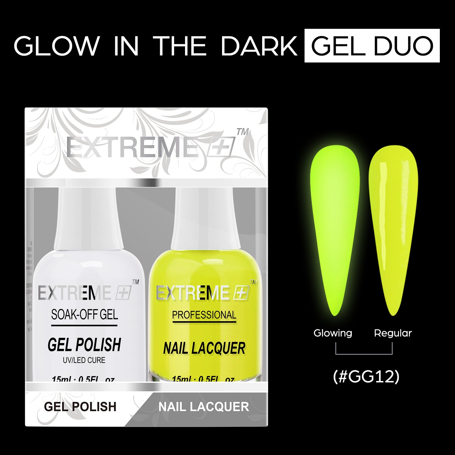 EXTREME+ Glow in the Dark Gel Matching Lacquer - #012