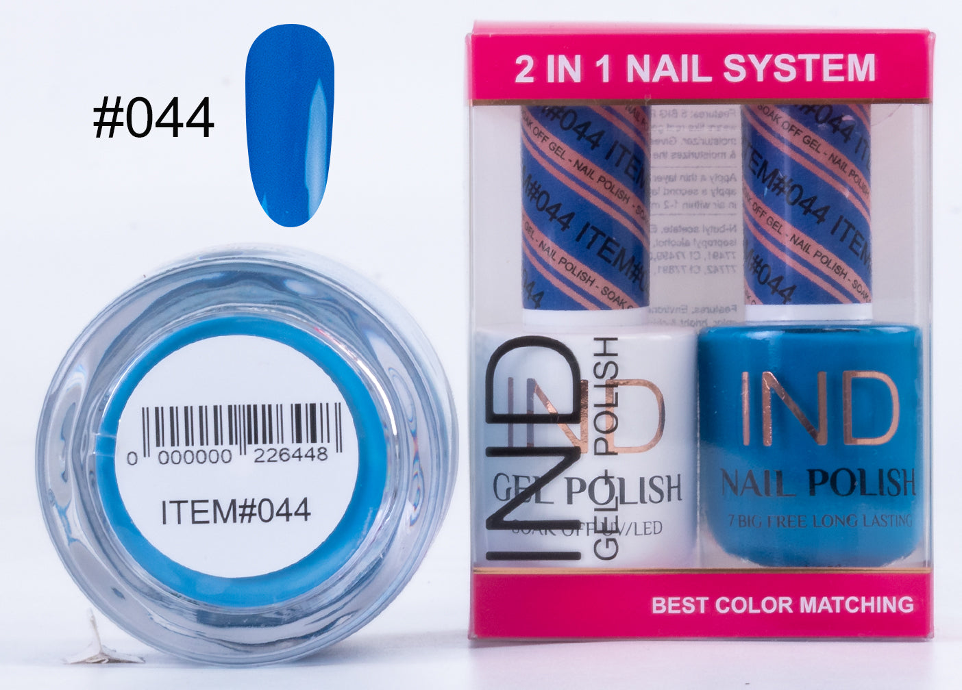 Combo IND 3 TRONG 1 Gel + Sơn mài + Phấn phủ - #44