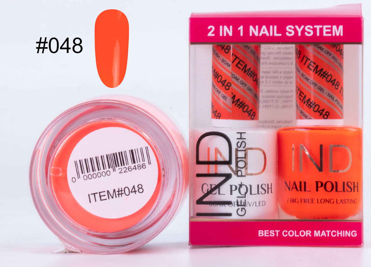 Combo IND 3 IN 1 Gel + Sơn mài + Phấn phủ - #48