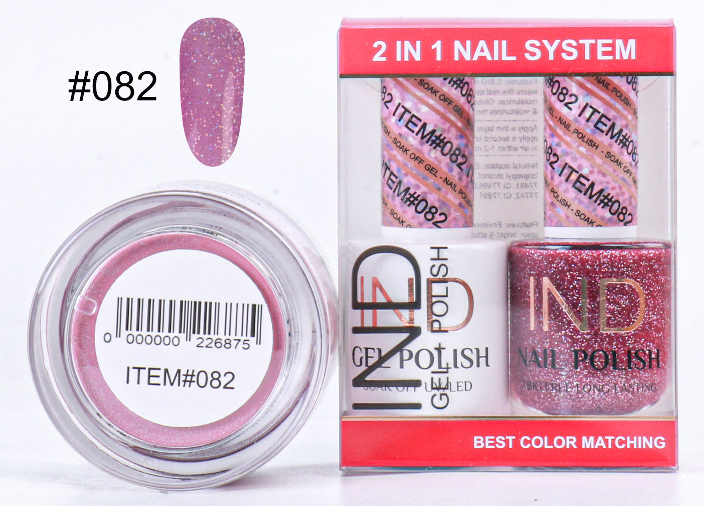 Combo IND 3 TRONG 1 Gel + Sơn mài + Phấn phủ - #82