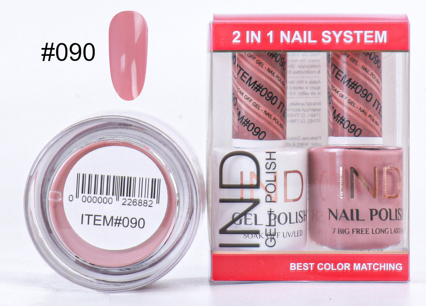 Combo IND 3 TRONG 1 Gel + Sơn mài + Phấn phủ - #90