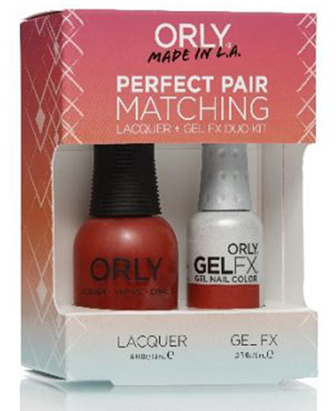 Orly Gel Matching Set #31140 - Haute Red