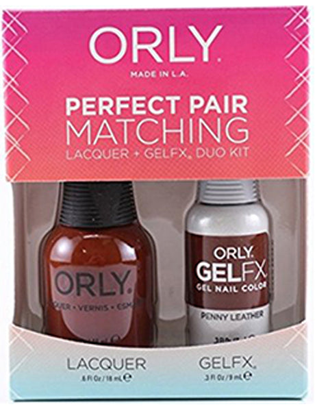 Orly Gel Matching Set #31211 - Penny Leather
