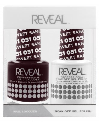 Bộ đôi sơn bóng và gel Reveal - 051 Sweet Sangria